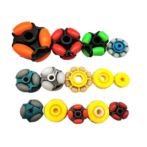 Tragfähigkeit 80-100kg Durchmesser 125mm Omni-Rad Dreifach-Polyurethan-Rolle Omnidirektionale Räder für Omni-Rollstuhl - Product Image 3
