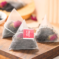 Teh Celup Rasa Teh Hitam Mawar yang Dapat Disesuaikan, Teh Bunga Kering, Campuran Herbal Penghangat Perut