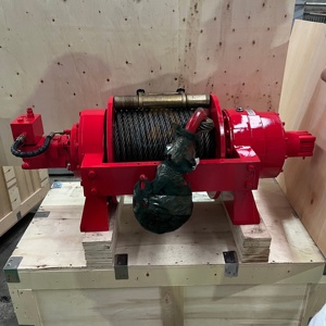 Winch Hidrolik Penarik Kabel Kawat Baja 10ton 20ton dengan Roller Fairlead/Penarik Kabel Kopling untuk Truk Derek Tugas Berat - Product Image 1