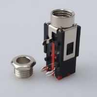 Conector de audio estéreo de 6,35mm y 3 pines de doble pista de 1/4 pulgadas, conector de teléfono estéreo de 4 pines y 635mm