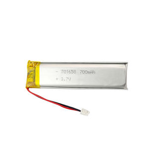 <span class=keywords><strong>3</strong></span>.7V 700Mah Lithium Ion Polymeer Batterij 701658 Oplaadbare Lipo Batterij - Product Image 1