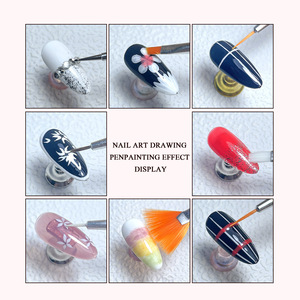 Ensemble de stylos à peinture <span class=keywords><strong>pour</strong></span> bordures avec résine d'agate et palette de couleurs ronde, ensemble de 15 stylos à percer - Product Image 4