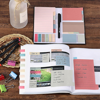 Juego de notas adhesivas de diseño personalizado, Bloc de notas Logotipo personalizado Impreso Sticky Note Book Mark Kit Pack para tomar notas Suministros Regalo