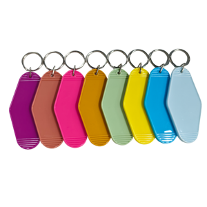 พวงกุญแจอะคริลิคพลาสติกขายส่ง CCH ปรับแต่งโลโก้ตามแบบของคุณ พวงกุญแจโรงแรมเปล่า - Product Image 5