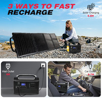 Système d'énergie solaire certifié ultra-portable, système de stockage d'énergie Lifepo4 150w 300w portable