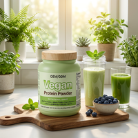 Poudre de protéines nutritionnelles pour adultes, à base de plantes, végétalienne, avec des vitamines et des minéraux pour la croissance musculaire