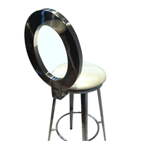 Chaise de bar en acier inoxydable or royal pour mariage de luxe, salle à manger, hôtel, salon, appartement, hôpital