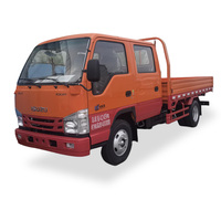 Double camion de cargaison JMC ISUZU Foton de 3/5/6/10 tonnes 4*2 pick-up à essence diesel de camion léger à cabine bon marché