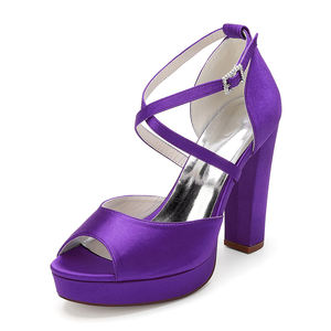 <span class=keywords><strong>Sandalias</strong></span> de tacón alto de varios colores para mujer, <span class=keywords><strong>sandalias</strong></span> de verano con botón de <span class=keywords><strong>plataforma</strong></span> con hebilla gruesa para mujer, zapatos de boda para novia, blanco - Product Image 3