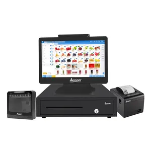 Smart 14Inch Aio Android Mini Cash Registers Small Sistema Pos Cashier Touch Screen Pos Machine For Nepal Supermarket