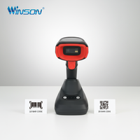 Lecteur de codes-barres 2D sans fil 2,4 G, lecteur de codes-barres POS, scanner de codes QR, scanner de codes-barres portable