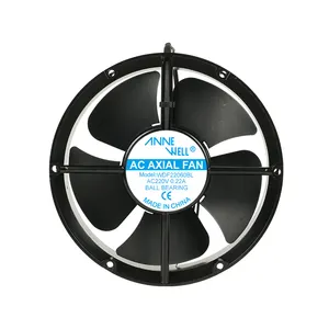 220Mm 220V Ac Axiale Ventilator 22060 Kogellager 220X220X60 Hoge Temperatuur Weerstand van Circulaire Water Air Cooling Fan