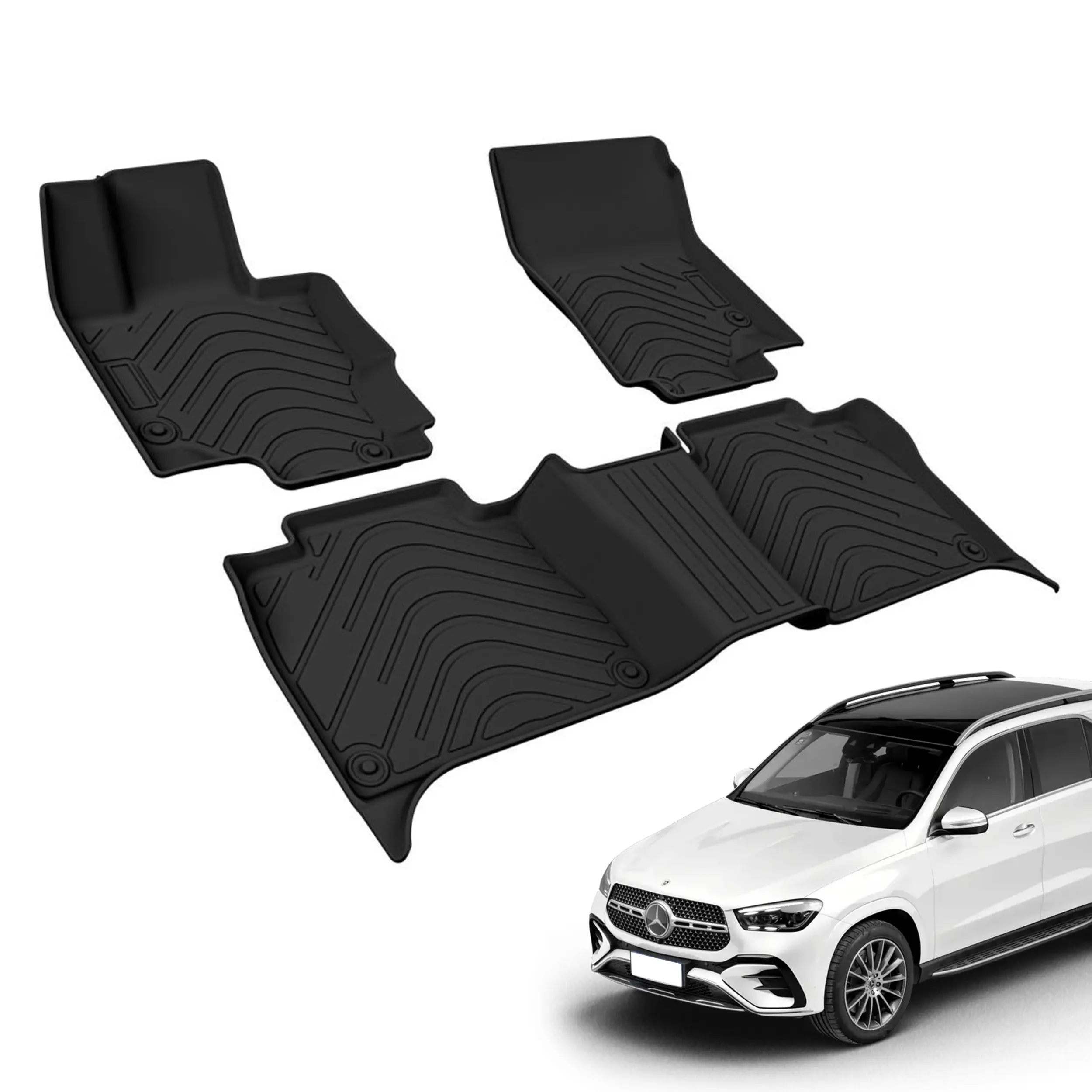 Alfombrilla de pie TPE para Benz GLE, accesorios de Interior de coche impermeables de alta calidad para todo tipo de clima, venta al por mayor
