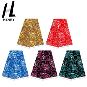 Nouveau design Ligne fleurs sur <span class=keywords><strong>fond</strong></span> de couleur unie pour robe de dame 100% polyester tissu en gros - Product Image 2