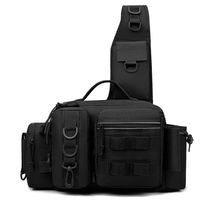 Sac banane multifonctionnel grande capacité pour leurres, sac à bandoulière tactique, sac à dos de pêche en polyester – Vente flash