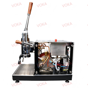 VOKA Commercial Lever <b>Espresso</b> Machine-Dual Boiler Stainless Steel 9 Bar Intelligent Control Continuous <b>Cup</b> Dispensing - Product Image 5