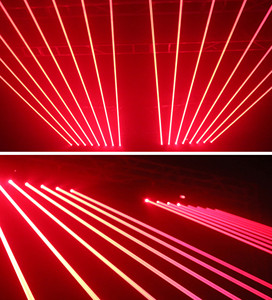 8 yeux simple tête mobile rouge projecteur laser lumière DMX512 contrôleur DJ professionnel scène lumière Disco fête de mariage lumière - Product Image 2