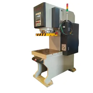 Mesin pres hidrolik 30 ton tipe C, untuk pabrik pabrik CE ISO bersertifikasi dengan pompa Motor inti & komponen PLC