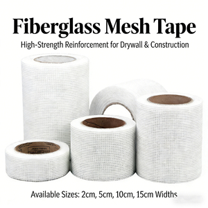 Selfadhesive Fiberglass Mesh Tape Anticrack Fiberglasscloth Interior Wall Mesh for Puttying Anti-crack Mesh Tape Fiberglass Mesh - Product Image 4
