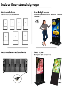 Top-5 Factory 43 49 55 65 75 85 "LCD MiniLED Atenuación local Pantallas publicitarias para interiores Kiosco Totem Señalización <span class=keywords><strong>digital</strong></span> <span class=keywords><strong>y</strong></span> pantallas - Product Image 6