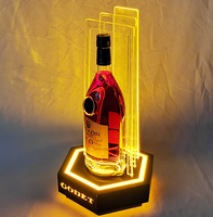 Support de présentation lumineux LED personnalisable pour bouteilles de vin, de bière et de spiritueux