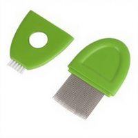 Peigne anti-poux Terminator en acier inoxydable pour enfants, à dents très denses, pour éliminer les lentes, sans nit