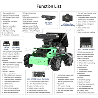 Kit de Coche Robótico Hiwonder JetAuto ROS para Desarrollo Avanzado con Jetson Nano, con Ruedas Mecanum 4WD, Kits Robóticos Educativos para Principiantes