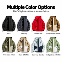Ensemble de veste bomber unisexe personnalisé 3 en 1, imperméable, à capuche, pour la randonnée et le camping en hiver, 2 pièces, doublure en polaire, manteau d'extérieur