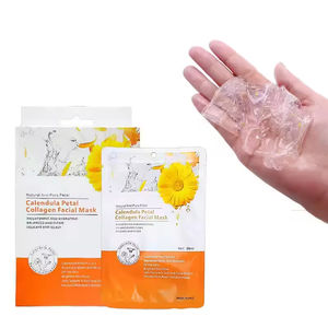 Mascarillas Faciales con Logotipo Personalizado, Mascarilla de Belleza Coreana de Caléndula Reafirmante, Tensora y Lifting, Mascarilla Facial de Colágeno - Product Image 3