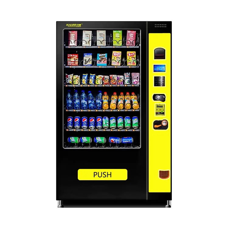 Hot Sale Automat Gekühlte Snacks Glasflasche Getränke automat mit Aufzug