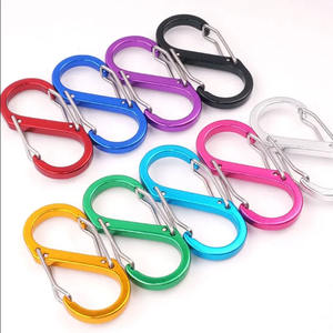 พวงกุญแจคาราไบเนอร์รูปเลขแปด อลูมิเนียมอัลลอยด์ รูปตัว S ขนาด 5 มม. ทนทาน ใช้กับกระเป๋าเป้กลางแจ้ง พิมพ์ลายดิจิตอล โลโก้สั่งทำได้ - Product Image 1