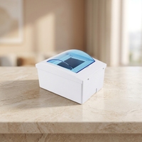 Boîtier de distribution PZ30 pour usage domestique, encastré ou apparent, 3-4 postes, avec disjoncteur différentiel et protection électrique