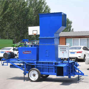 Presse à ensilage carrée de balle de riz d'approvisionnement d'usine presse à ensilage carrée hydraulique d'alimentation de bétail pour les tiges de maïs - Product Image 3