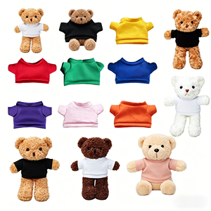 Funboxes : Vente de vêtements pour peluches animaux (ours, lapin) de 30 cm, <span class=keywords><strong>T</strong></span>-<span class=keywords><strong>shirt</strong></span> personnalisable avec espace vierge et logo, accessoires vestimentaires - Product Image 1