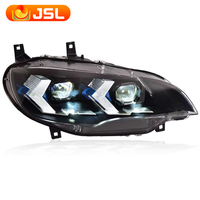 Feux de voiture pour BMW E71, lentille de projecteur de phare, 2007-2014, X6 E72, phare de signalisation, phares LED, DRL, accessoires automobiles