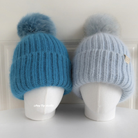 YANIBEST Bonnet d'hiver pour femme, doublure en satin, tricot jacquard, respirant et imperméable, chaud et doux, bonnet de ski avec pompon beige