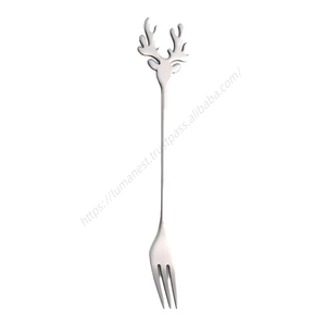 ช้อนสแตนเลสรูปกวางคริสต์มาส SYH1222 สำหรับขายส่ง ใช้ตักของหวาน โยเกิร์ต และคนกาแฟ ชา - Product Image 5