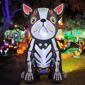 Squelette gonflable personnalisé de 1,5 m pour enfant, avec lumières LED, pour décorations de jardin extérieur et fêtes du Día de Muertos - Product Image 6