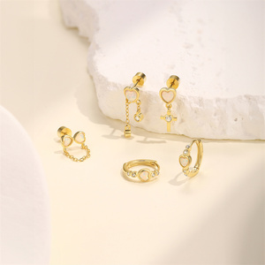 Pendientes de Plata de Ley 925 con Borla de Corazón CANNER para Niñas - Product Image 2