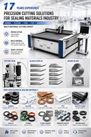 Cortadora CNC con Cuchilla Vibratoria para Láminas de EVA, EPDM, Espuma de Goma, Juntas Industriales, Máquina de Corte Automática