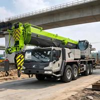 Grue télescopique d'occasion 100t, flèche principale de 60,5 m, châssis spécialisé 8x4 pour projets éoliens et énergétiques