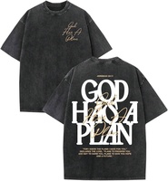 T-shirt personnalisé avec logo, effet délavé, pour homme, 100% coton, poids lourd 260 g/m², coupe oversize, style streetwear vintage, imprimé graphique
