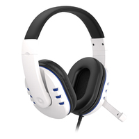 Écouteurs stéréo pour téléphone portable avec micro pour casques de jeu Sony Playstation 5 Casque de jeu pour PS5 PS4 Casque filaire