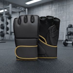 Gants de boxe MMA personnalisés KENXU 8OZ avec logo imprimé, en PU, fermeture auto-agrippante, unisexes, pour entraînement et sparring sur sac de frappe lourd - Product Image 3
