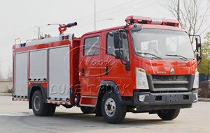 Camion de pompiers compact Old Town Rescue Howo 2000L à empattement court, opération flexible, idéal pour les espaces restreints - Product Image 6