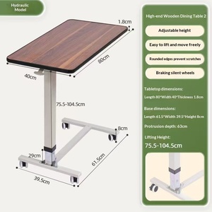 New Hot Sale Adjustable Folding Laptop Table Mobile Bedside <b>Study</b> <b>Desk</b> Table for Bedroom Apartment - Product Image 2