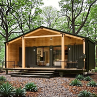 La plus grande maison de conteneur pliable préfabriquée personnalisable extensible étain 3 chambres à coucher plans portable minuscule hangar 40