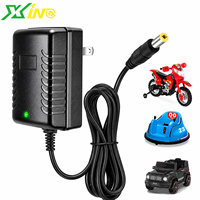 Chargeur de batterie CC 6V 1A/1.5A OEM ODM pour jouets électriques pour enfants, avec fiches US AU EU, en matériau PC, compatible 6V/12V/24V
