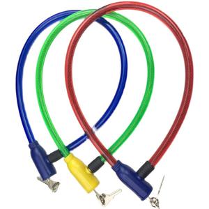 Steel <b>Cable</b> Bicycle <b>Lock</b> 8x60mm Mixed Colors Single Key Anti Theft <b>Lock</b> For Mountain Bike Riding Accessories - Product Image 1