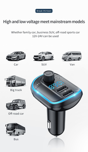 Reproductor <span class=keywords><strong>MP3</strong></span> Universal para Automóvil T829S, Transmisor FM Bluetooth 5.0, Adaptador Convertidor Bluetooth para Automóvil, Manos Libres - Product Image 2